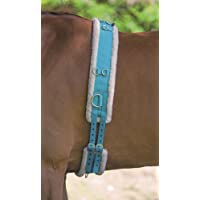 Cinchuelo de Shires- de nailon- con forro de vellón- azul- Plein